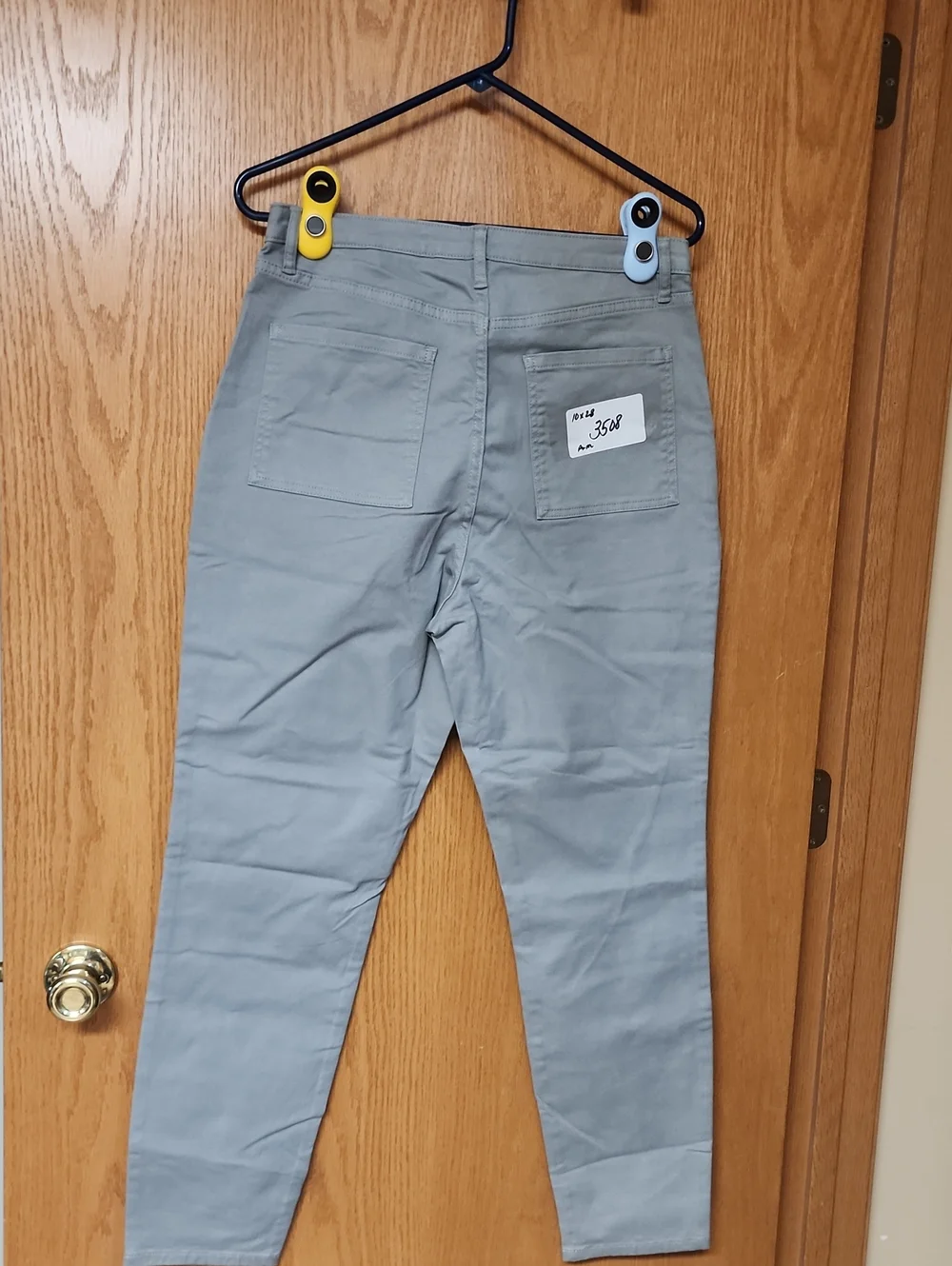Banana Republic Light Gray Straight-Leg Chinos 10x28 number 3508